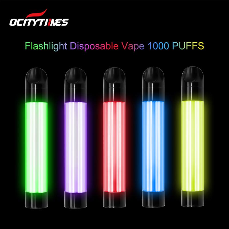 Flashlight a LED 1000Puffs Sali a vaporizzazione usa e getta