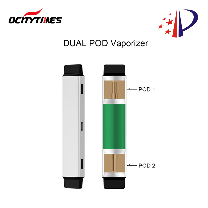 Dispositivo pod in ceramica con penna cbd usa e getta Twin Pod del produttore OEM Ocitytimes